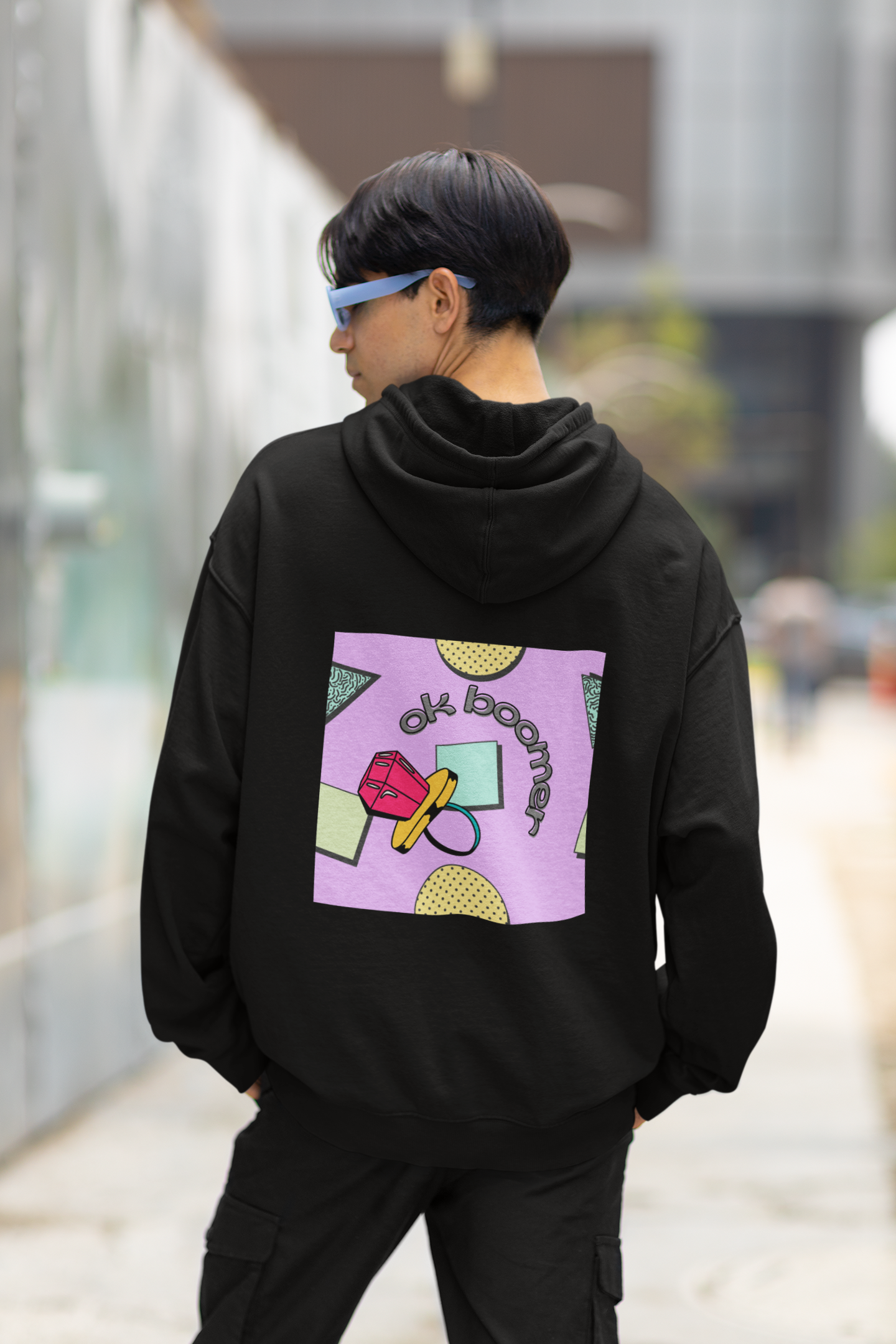 ok boomer pop art hoodie