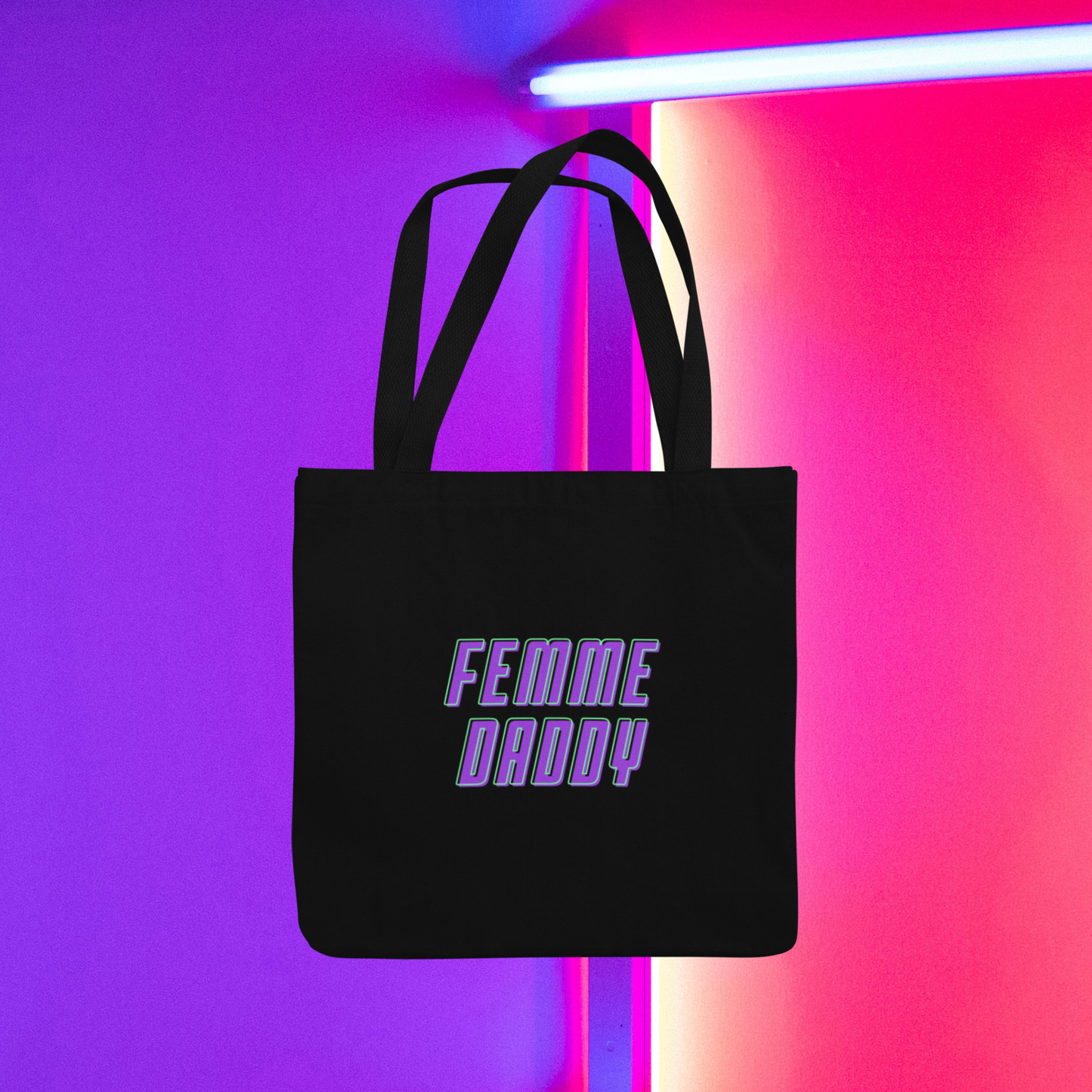 Femme daddy: recycled organic tote bag