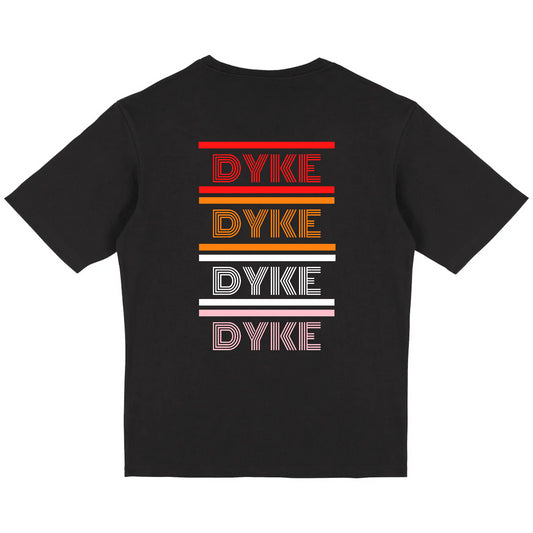 Dyke tee oversized - back print