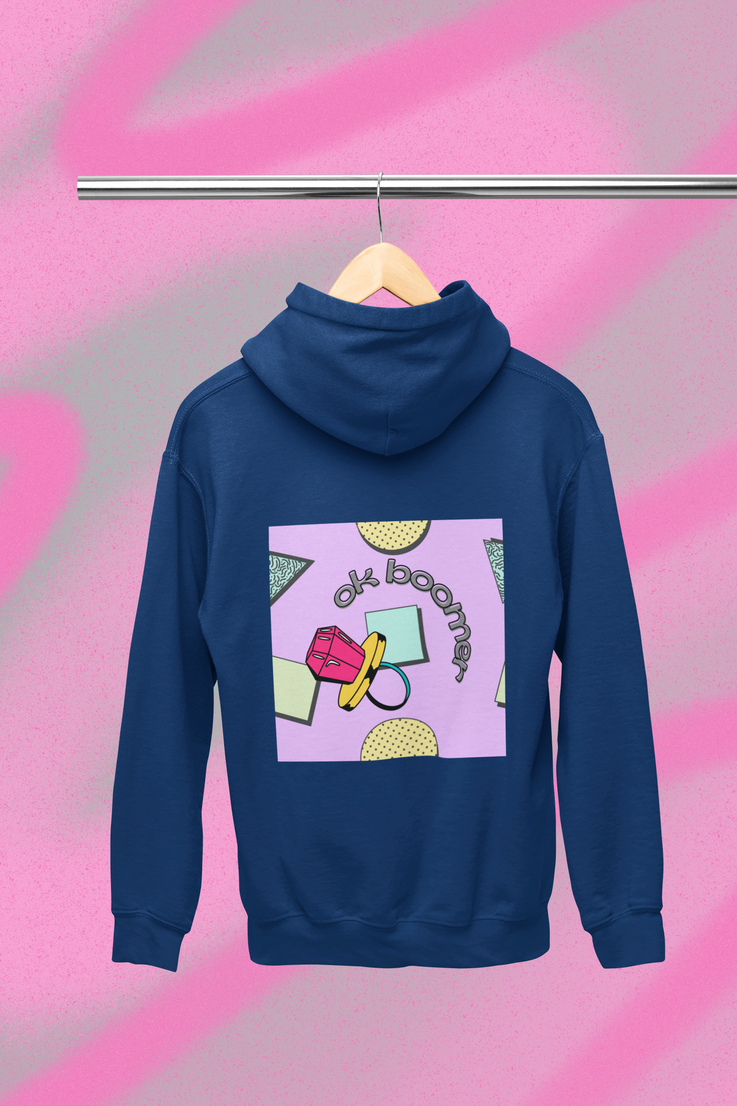 ok boomer pop art hoodie