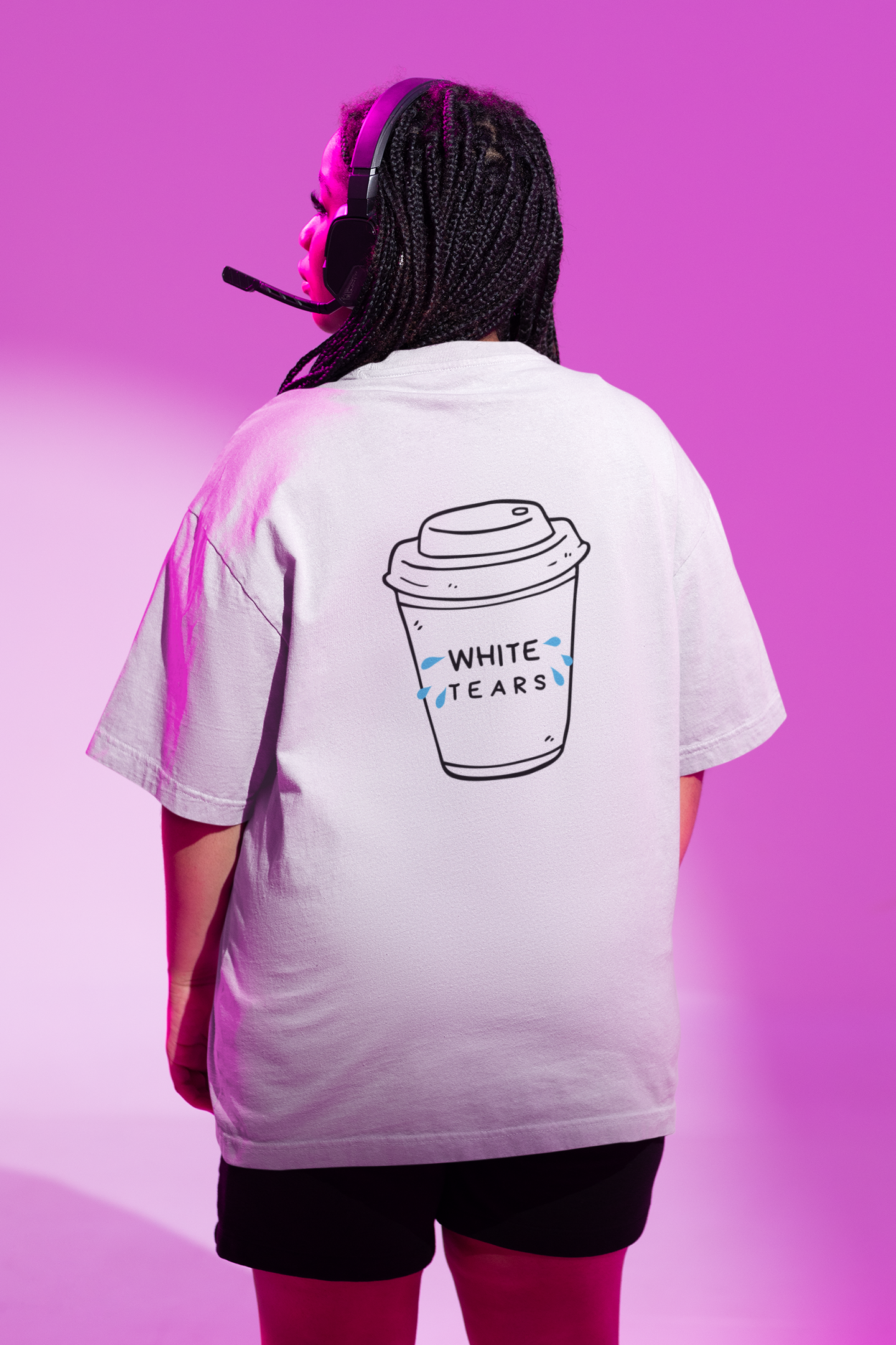 white tears tee oversized